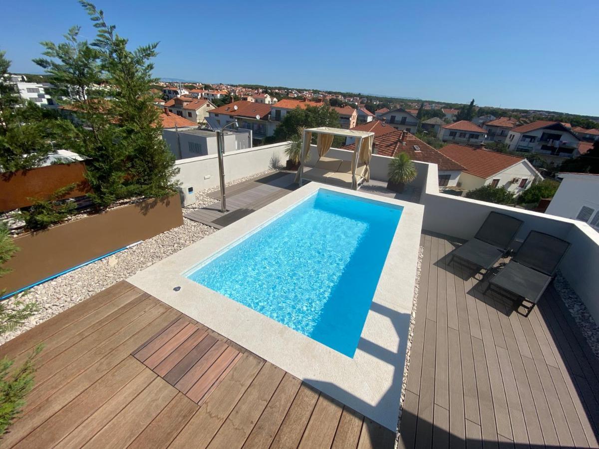 Shell Sky Luxury Penthouse With Private Pool Apartment Zadar Exterior photo